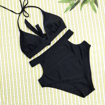 Sexy Womens Bikini Sets Bandage Push-Up Padded Bra Solid Swimwear Swimsuit Bathing Suits Brazilian Beachwear Swimwears Costume